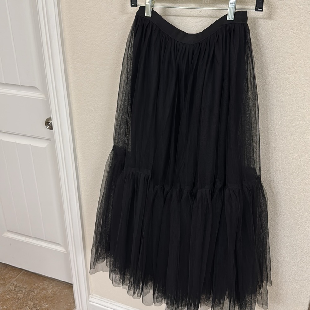 Black Mesh Tulle Skirt NWT